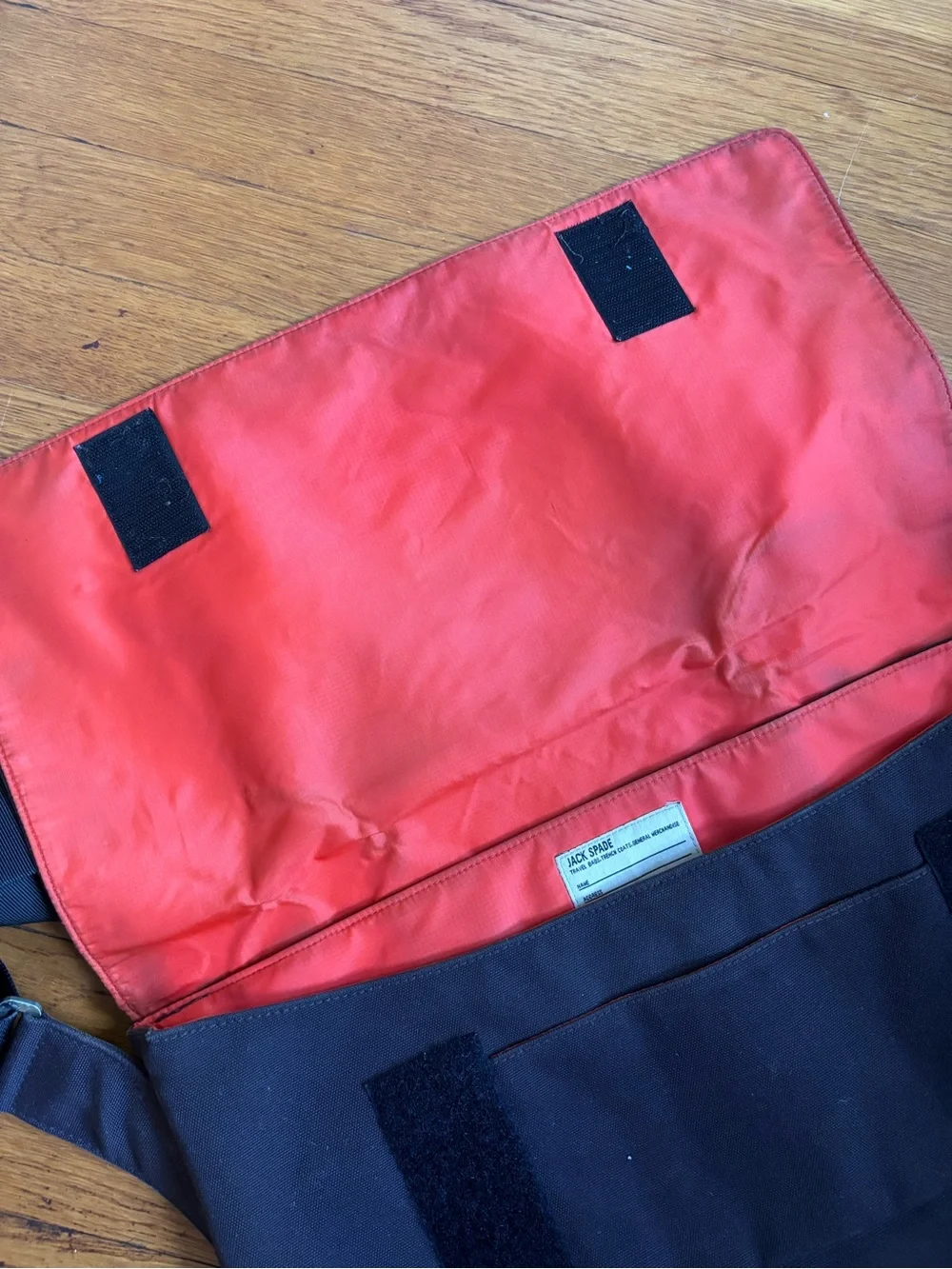 Jack Spade Brown Messenger Bag with Adjustable Strap